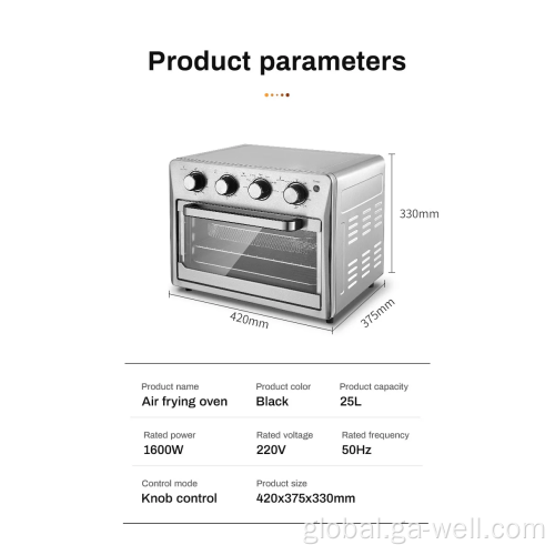 25 Liters Air Fryer Ovens 25L Air Fryer Oven With Stainless Steel Material Supplier